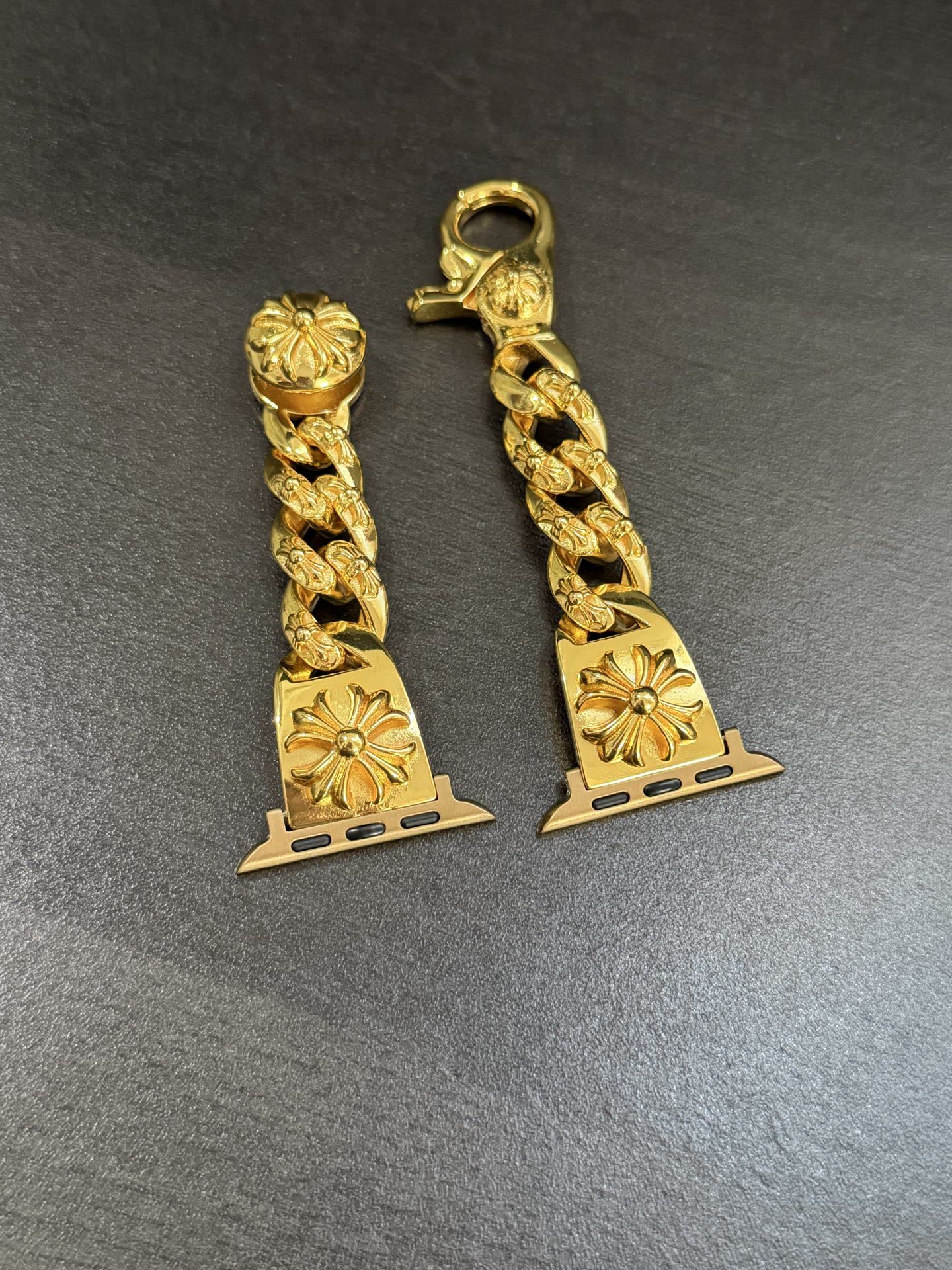 Chrome Hearts Gold-Tone Flower Watch Band